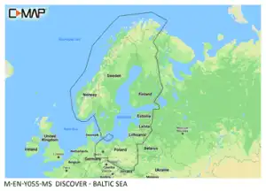 Mapa C-map DISCOVER: M-EN-Y055-MS Baltic Sea Simrad, Lowrance B&G