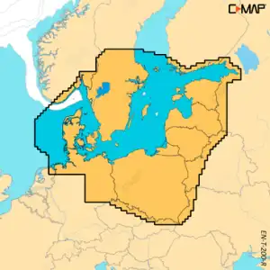Mapa C-Mapa EN-T-200-R-MS - REVEAL X Skagerak, Kattegatt i Morze Bałtyckie