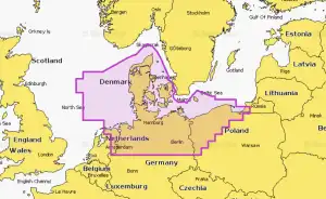Mapa NAVIONICS Dania, Niemcy i wybrzeże Polski NAEU077R