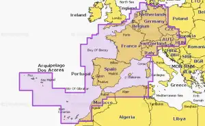 Mapa NAVIONICS Europa, Centralna oraz Zachodnia NAEU646L