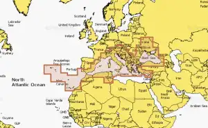 Mapa NAVIONICS Morze Śródziemne i Morze Czarne NAEU643L