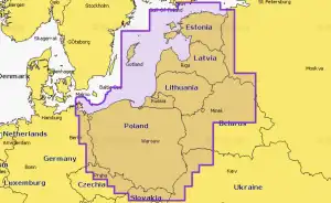 Mapa NAVIONICS Platinum+ Wschodnie Morze Bałtyckie NPEU081R 